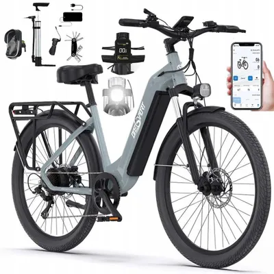 Produktbild von E-Bike für Herren Damen, 27.5 Zoll Elektrofahrrad City E-Bikes & E-Hollandräder mit 22.5AH Akku, Citybike bis zu 140KM Elektrofahrräder LCD & APP