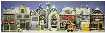 Image de Calendrier de l'Avent « La petite ville » 1946 – historique et nostalgique