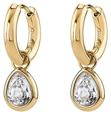 Immagine prodotto di Orecchini 2 in 1 placcati oro con cristallo Symphonia BYM216