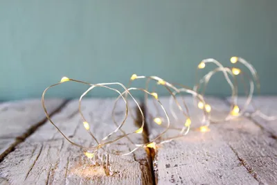 LED-Lichtschnur warmweiß 4,9 m batteriebetrieben