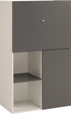 Produktbild von Schrank Flip 2 Türen - grau/weiß