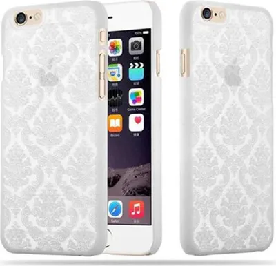 Produktbild von Cadorabo Hülle für Apple iPhone 6 / 6S Schutz Hülle in Weiß Hard Case Schutzhülle Blumen Etui Handyhülle