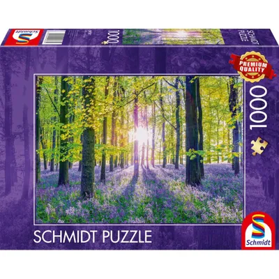 Produktbild von Zarte Glockenblumen im Wald, Puzzle
