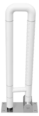 Zdjęcie produktu dla Uchwyt bezpieczeństwa, stal nierdzewna, długość 60 cm, udźwig 227 kg, składana konstrukcja, waga: 2,7 kg