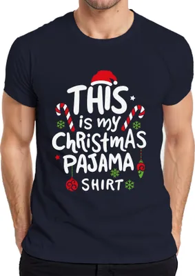 Produktbild von This is my Christmas Pajama Shirt - Weihnachten Xmas Christmas Herren T-Shirt, Navy, M