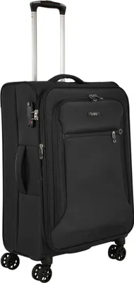 Produktbild von Großer Leichter Trolley Stoffkoffer Reisegepäck Schwarz 78 cm 3,5 kg Bowatex