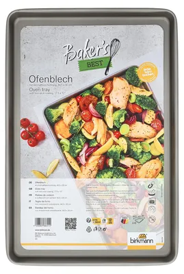 Produktbild von BIRKMANN Ofenblech, quadratisch, L 44,5 x B 30 x H 2,5 cm, Antihaftbeschichtung, PFOA-frei, 886414