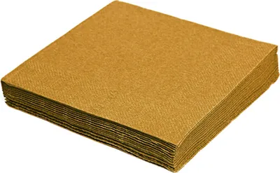 Produktbild von 20 Servietten 33x33 cm Gold 1/4 Falz 3-lagig – Elegante Tischdekoration