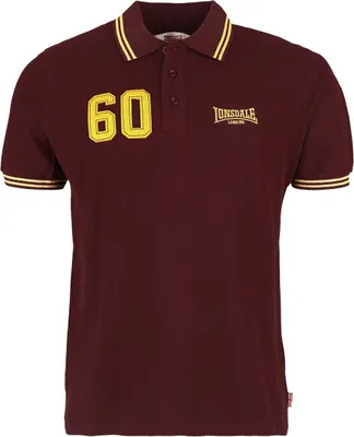 Zdjęcie produktu dla Męska koszulka polo regular fit HELLISTER Oxblood/Yellow S Lonsdale