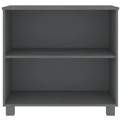 Produktbild von Möbel Sideboard - praktischem Design - Wohnzimmerschrank - Kommde für Flur - HAMAR Dunkelgrau 85x35x80 cm Massivholz Kiefer Top2022533