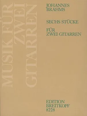 Produktbild von ISBN 6 Stücke aus op.76 116 118 Ausgabe für 2 Gitarren, Musikalische Ausbildung, Taschenbuch
