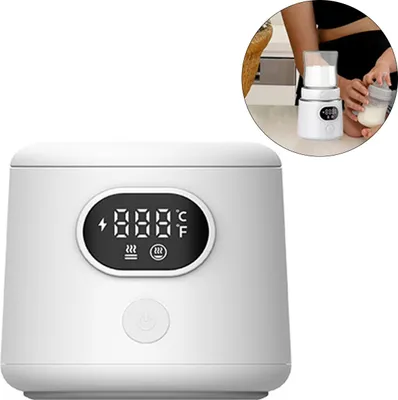 Produktbild von Kabelloser Milchwärmer, Babyflaschenwärmer für Unterwegs mit 4 Temperaturstufen,8000mAh Batterie