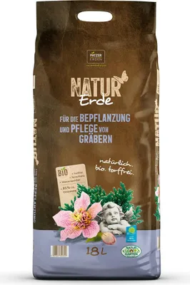 Produktbild von PATZER NATUR Erde  für die Beflanzung & Pflege von Gräbern torffrei - 18 Liter