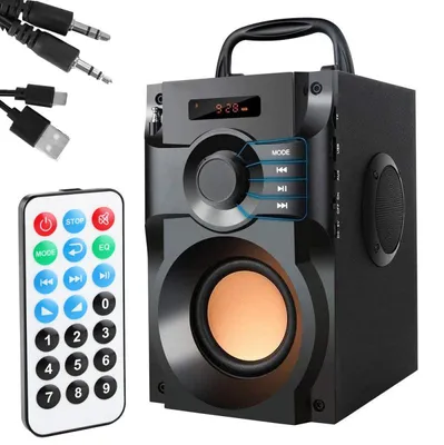 Obrázok produktu pre Verk 06367 Bezdrôtový Bluetooth reproduktor A11, FM rádio, diaľkové ovládanie, čierna farba