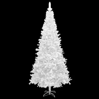 Produktbild von vidaXL Künstlicher Weihnachtsbaum mit Beleuchtung Kugeln L 240 cm Weiß