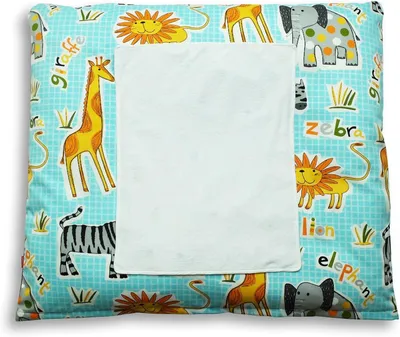 Productafbeelding van Waterdichte hoes voor wieg- of aankleedkussen, 86 x 76 cm, kleur blauw, geschikt voor wieg- of aankleedkussens