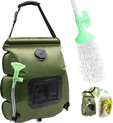Produktbild von Solar-Duschkoffer, Camping-Duschkoffer, 20L Außendusche mit Warmwasser, tragbarer Solar-Duschkoffer für Camping, Garten und Wandern
