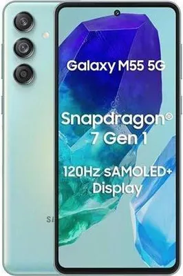 Produktbild von Samsung Galaxy M55 , 17 cm (6.7"), 1080 x 2400 Pixel, 8 GB, 128 GB, 50 MP, Schwarz