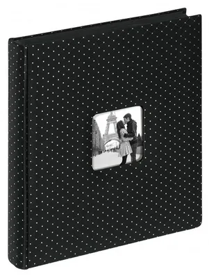 Produktbild von WALTHER Hochzeitsalbum Black Glamour - Fotoalbum für bis zu 200 Fotos 10 x 15 cm - 50 schwarze Seiten - 30,5 x 28 cm - Buchalbum