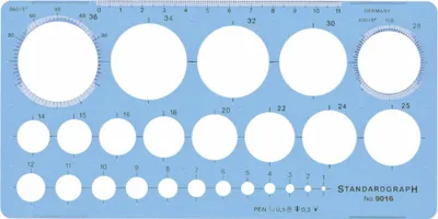 Produktbild von Standardgraph Schablone Kreise 25 Kreise