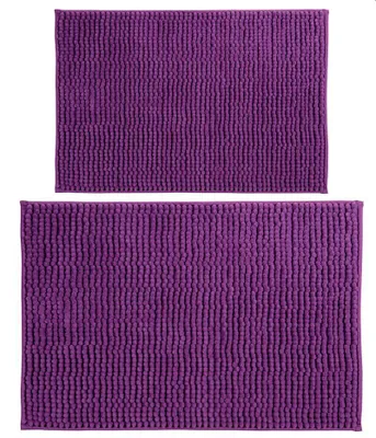 Produktbild von MSV Badteppich 2er Set Badvorleger Duschvorleger Chenille Hochflor Badematte