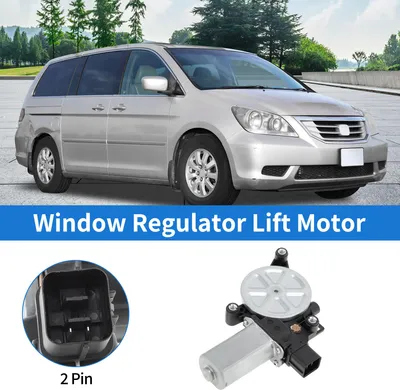 Image de Moteur De Lève-Vitre Électrique Arrière Gauche Droite Pour Honda Odyssey 2005-2010 No.742969/72710Shja22 2 Broches Moteur De Lève-Vitre