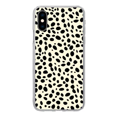 Produktbild von MuchoWow® Handyhülle Schutzhülle Hülle für iPhone X Tiermuster - Punkte - Panther Silikon Softcase Handy Hülle - Handyhülle