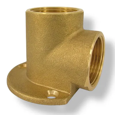 Produktbild von Wandscheibe Wandwinkel Messing 3/4" 90 Grad Innengewinde IG x IG