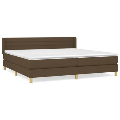 Produktbild von vidaXL Boxspringbett mit Matratze Dunkelbraun 200x200 cm Stoff