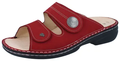 Produktbild von FINN COMFORT Sansibar Damen Pantolette rot chili Nubukleder - Größe: 42