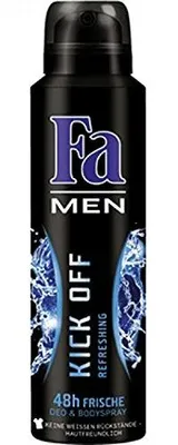 Obrázek produktu pro Fa Deospray For Men Kick Off vodní svěží vůně 150ml balení po 6 ks