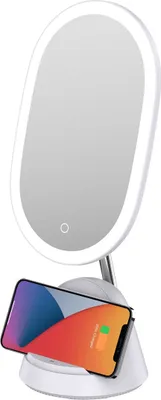 Produktbild von LED-Kosmetikspiegel Immax FACE 3in1, Standfuß mit Qi-Aufladung