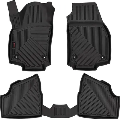Produktbild von 3D Gummi Fussmatten Auto - Automatten Set - Allwetter Fußmatte Gummi - Antirutsch & Wasserfest Autoteppiche - passend für Opel Astra H (2004-2010)