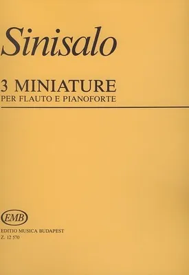 Produktbild von 3 Miniaturen für Flöte und Klavier
