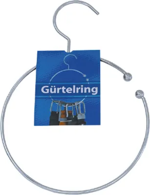 Produktbild von Gürtelring Metall für Kleiderschrank Ø 15 cm Gürtelhalter silberfarben