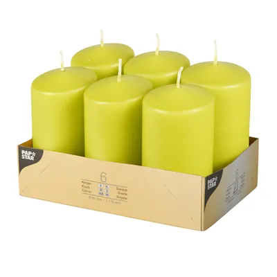 Produktbild von Papstar 10584, Rund, Grün, 24 h, 6 Stück(e)