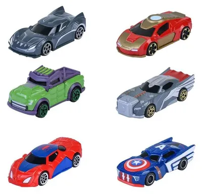 Produktbild von Majorette|Simba Marvel Single Pack Vehicles, 6-sort.