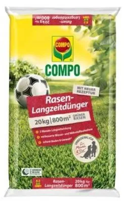 Produktbild von Compo Rasen-Langzeitdünger 20kg für 800m², 3 Monate LZ-Wirkung 26632