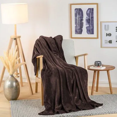 Produktbild von Ibenzoa® Fleece-Decke – weiche, atmungsaktive Kuscheldecke aus 100% Polyester, 300 g/m², 130×180–200×230 cm, in verschiedenen Farben, maschinenwaschbar, feuergetestet
