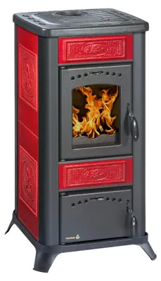 Produktbild von Wamsler Kaminofen | Romantik Keramik bordeaux | 7,5 kW