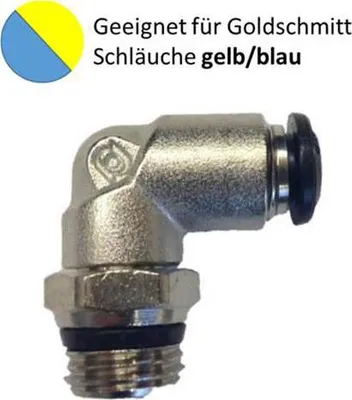 Produktbild von Winkel-Steckverschraubung R1/4A Ø6 Mm Goldschmitt 002.Ec4Admg
