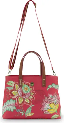 Produktbild von Pip Studio Shopper Small Jambo Flower Farbe Red Größe 33/39x10x22cm AL