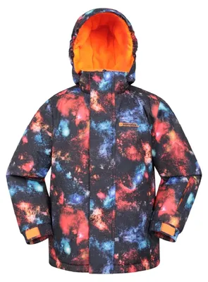 Produktbild von Mountain Warehouse Kinder Skijacke Mogal Wasserabweisend Camouflage MW5461 (116) (Schwarz)