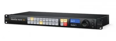 Immagine prodotto di Blackmagic Design Videohub 10x10 12G, BNC, grigio, 1 pezzo(i)