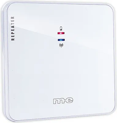 Zdjęcie produktu dla m-e modern-electronics Bezprzewodowy wzmacniacz sygnału dzwonka do drzwi, 90x90x28mm