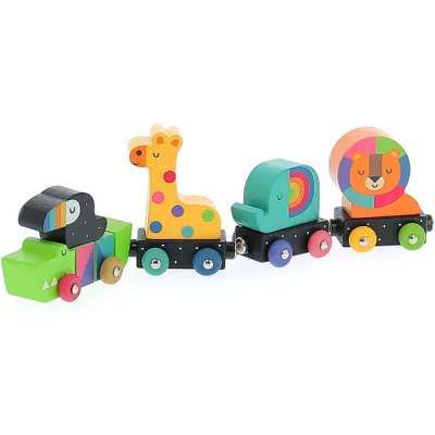Produktbild von Vilac Holz-Tierzug Spielzeug - bunte magnetische Tiere