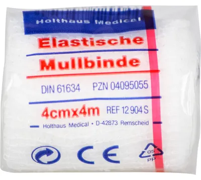 Immagine prodotto di Holthaus Medical benda di garza elastica 4 cm x 4 m, 1 confezione