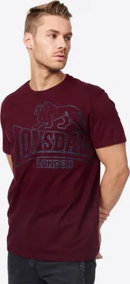 Zdjęcie produktu dla T-shirt męski regular fit LANGSETT Vintage Oxblood XXXL Lonsdale
