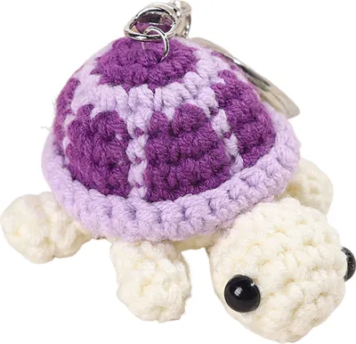Produktbild von Schlüsselanhänger Anhänger Gehäkelte Schildkröte Form Charm Hängendes Ornament Portemonnaie Rucksack Autoschlüssel Accessoire Anhänger Geburtstagsgeschenk