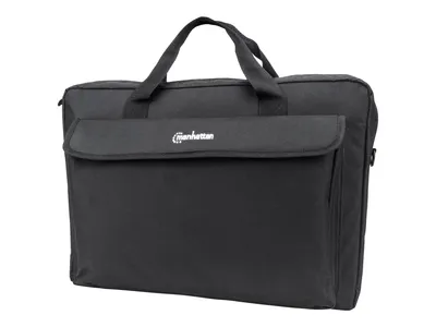 Produktbild von Manhattan Notebooktasche Top Load mit Schultergurt, Wasserfest, für 17.3 Zoll (43.9 cm) Notebooks, Schwarz, Modell London, 45x8.5x33 cm, 430g